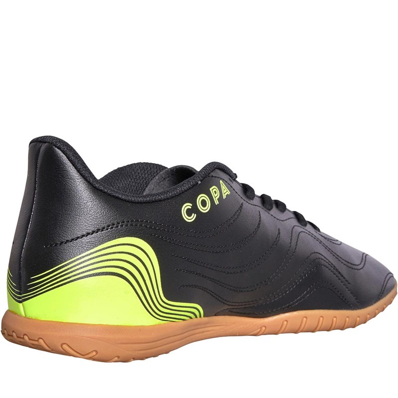 Buy adidas Mens Copa Sense.4 IN Indoor Football Boots Core Black/Solar YelLow/Solar YelLow