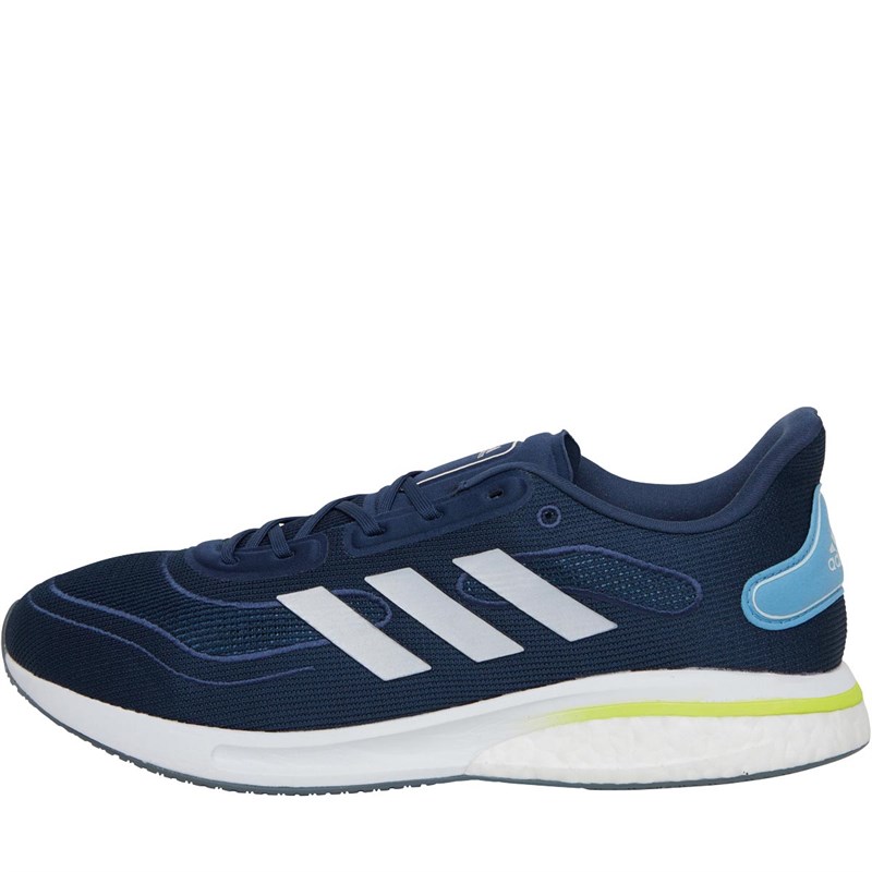 Buy adidas Mens Supernova Boost Neutral Running Shoes Crew Navy/Silver
