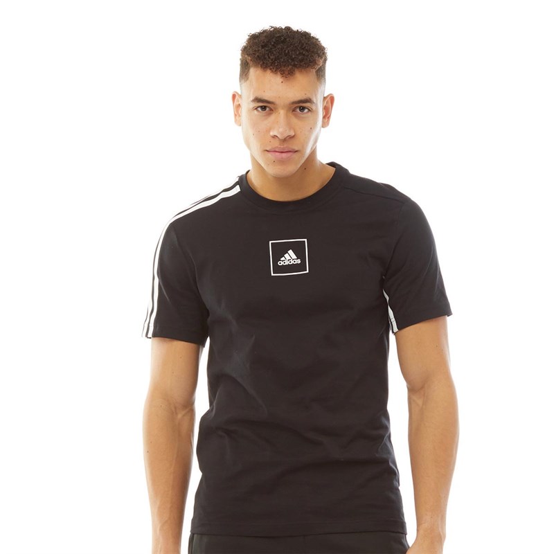 adidas Heren 3Stripes Tshirts Zwart