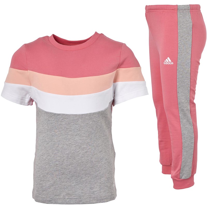 Buy adidas Infant Summer Jogger Set Hazard Rose/Glow Pink/Medium Grey