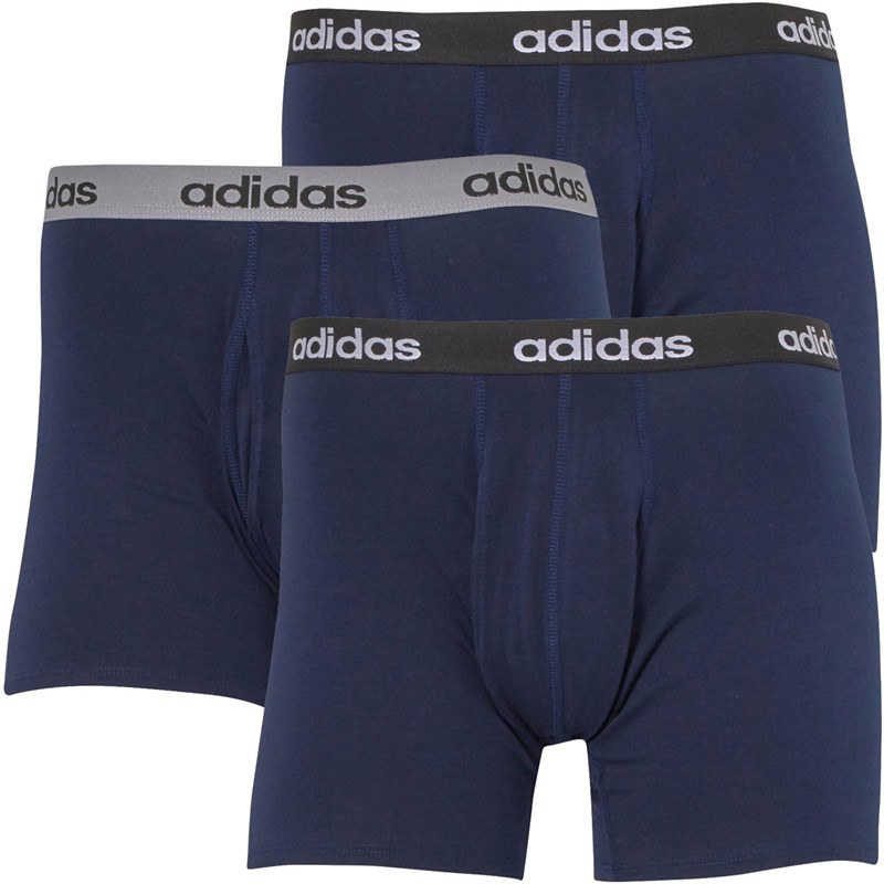 Buy adidas Mens Three Pack Performance Boxer Briefs Collegiate Navy