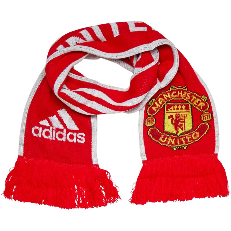 Buy adidas Manchester United Scarf Real Red/White