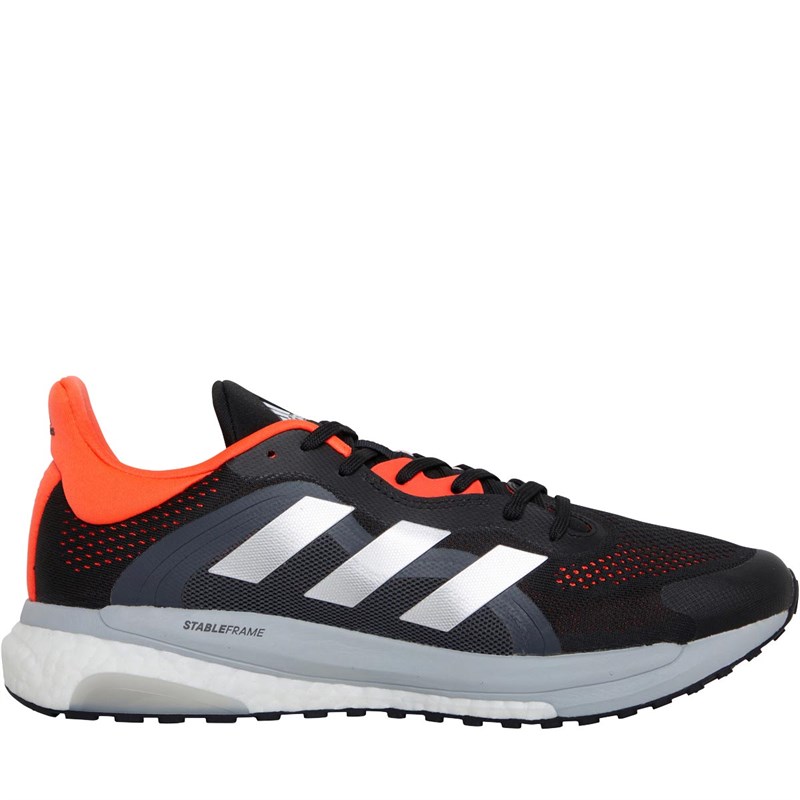 Buy adidas Mens Solarglide 4 ST Boost Stability Running Shoes Core