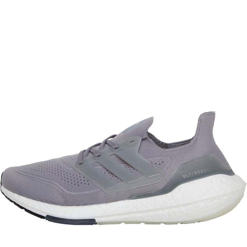 Buy adidas Mens Ultraboost 21 Neutral Running Shoes Grey Three/Grey Three/Grey Four