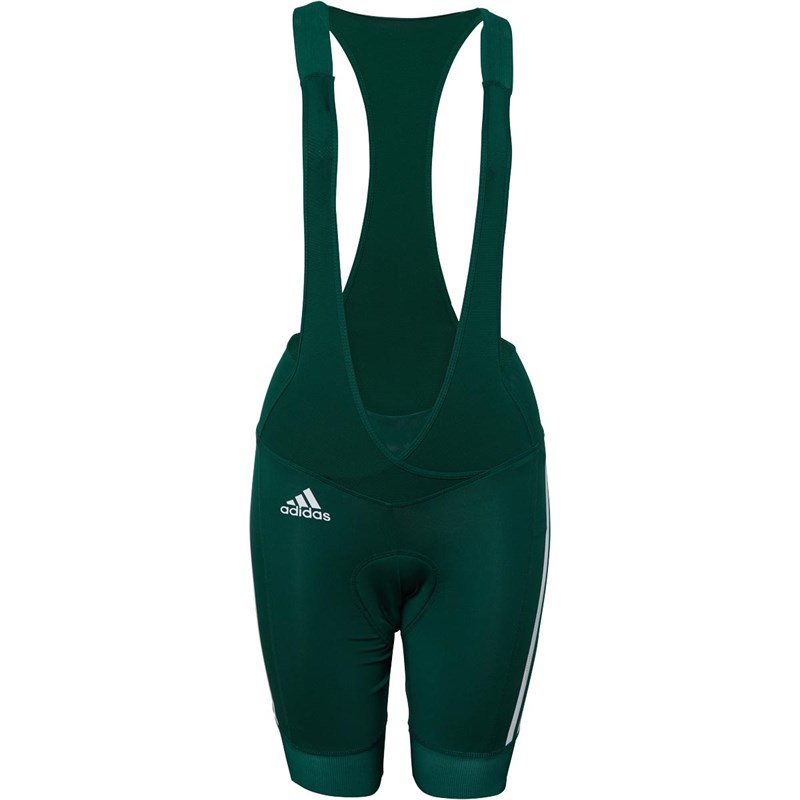 adidas Dames The Padded Cycling Bib Sportperformance broeken Groen