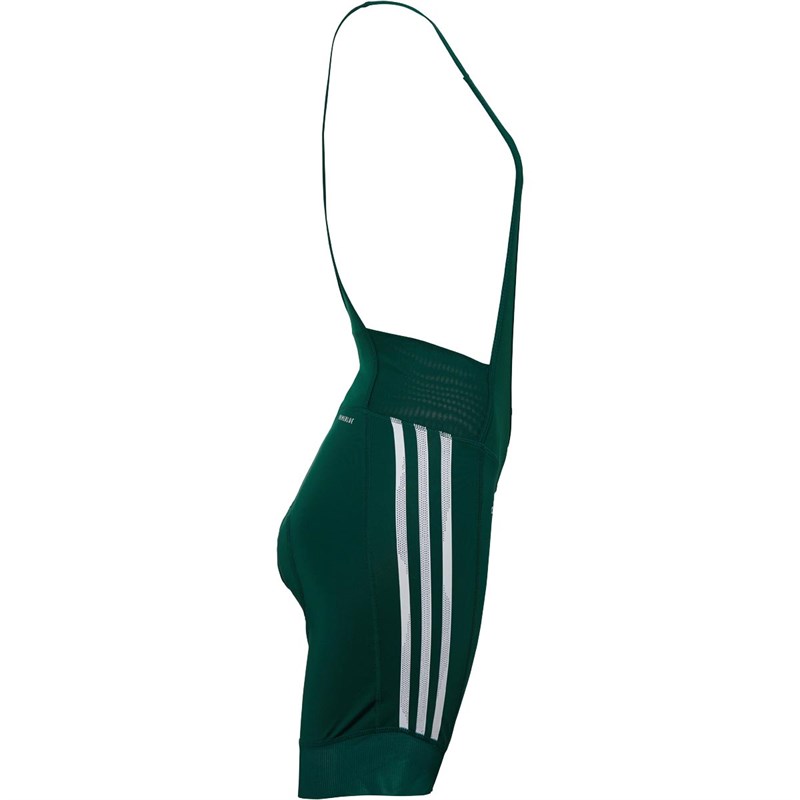 Buy adidas Womens The Padded Cycling Bib Shorts Collegiate Green/White