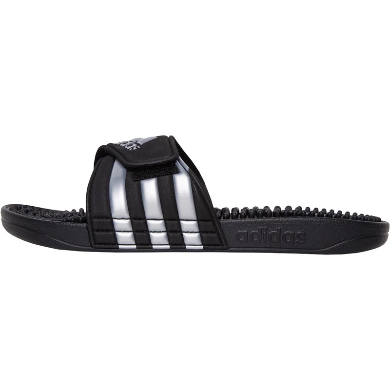 Buy adidas Womens Adissage Slides Core Black/Silver Metallic/Core Black