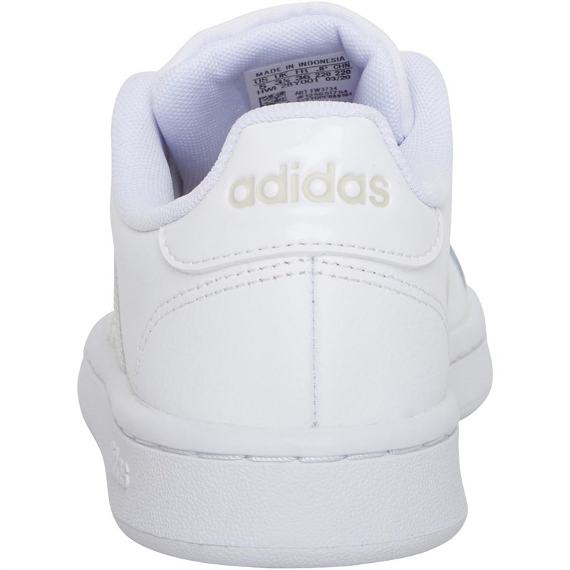 Buy adidas Womens Grand Court Trainers Footwear White/Aluminium/Aluminium