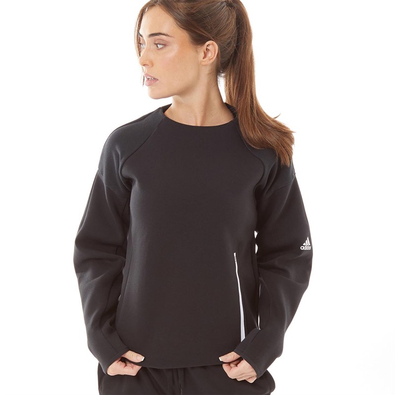 Buy adidas Womens Adidas Z.N.E. Sportswear Sweatshirt Black