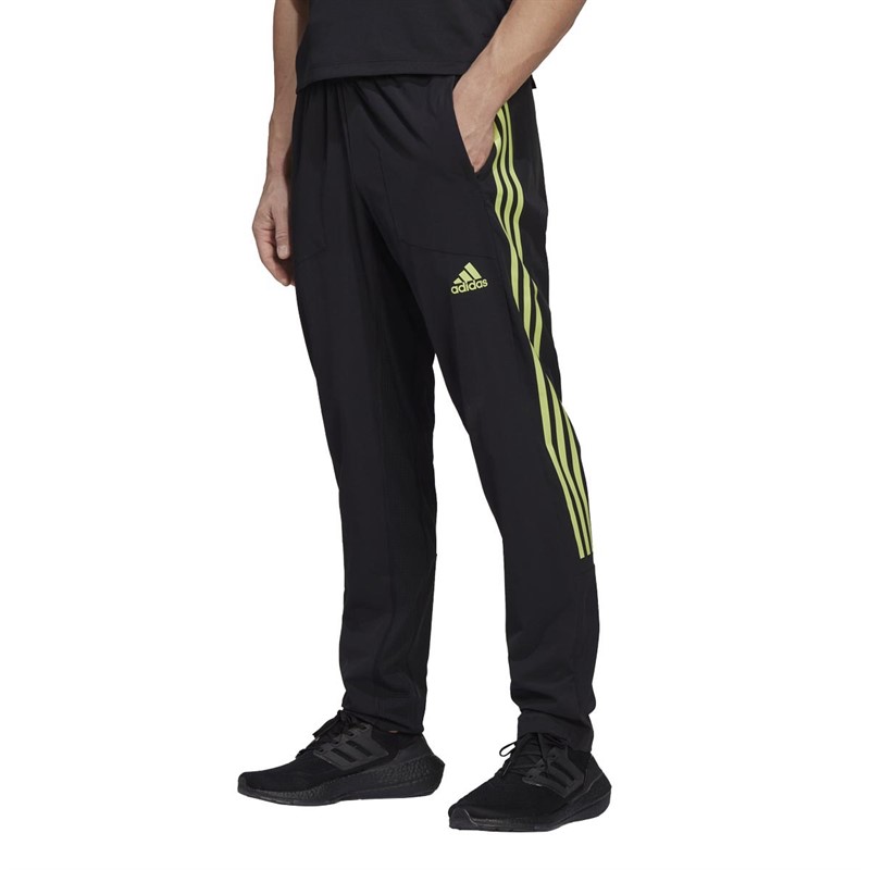 Buy adidas Mens Train Icons Training Joggers Black/Pulse Lime