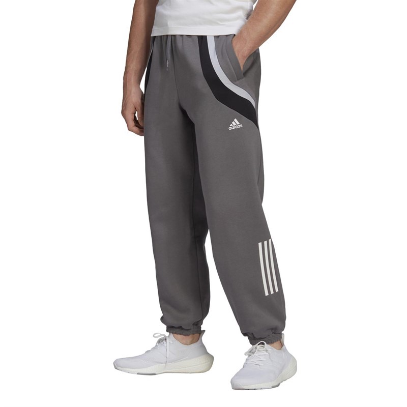 Buy adidas Mens Sportswear Fleece Joggers Grey Four/Black/White