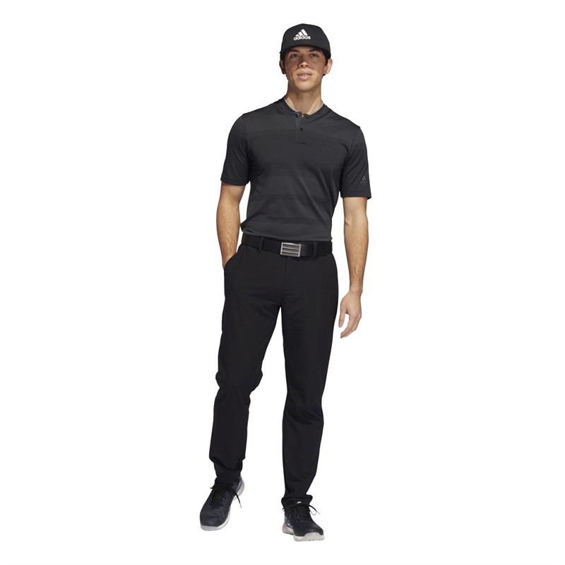 Buy adidas Mens Statement Seamless Primeknit Golf Polo Carbon/Black
