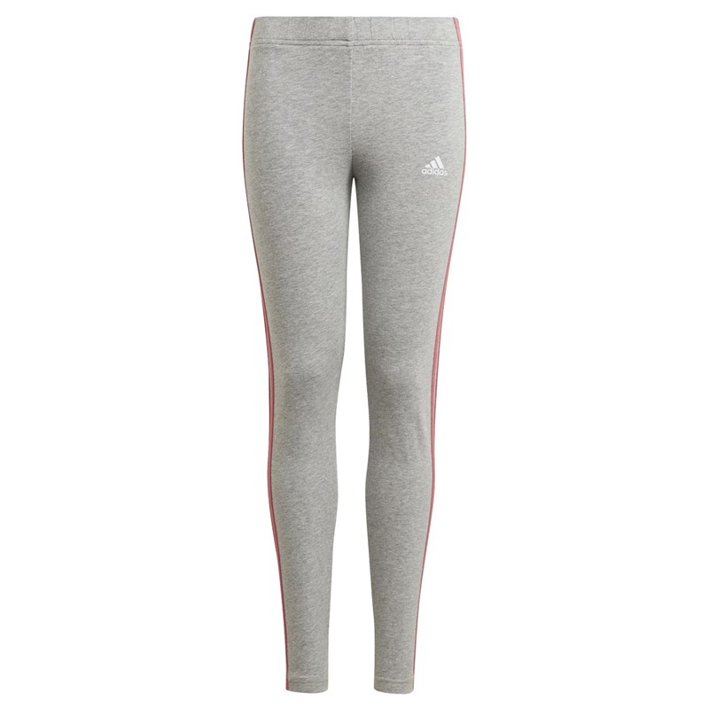 adidas Kinder Essentials 3Stripes Leggings Grau