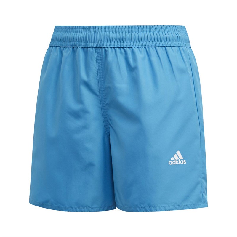 Buy adidas Childrens Classic Badge Of Sport Swim Shorts Shock Cyan