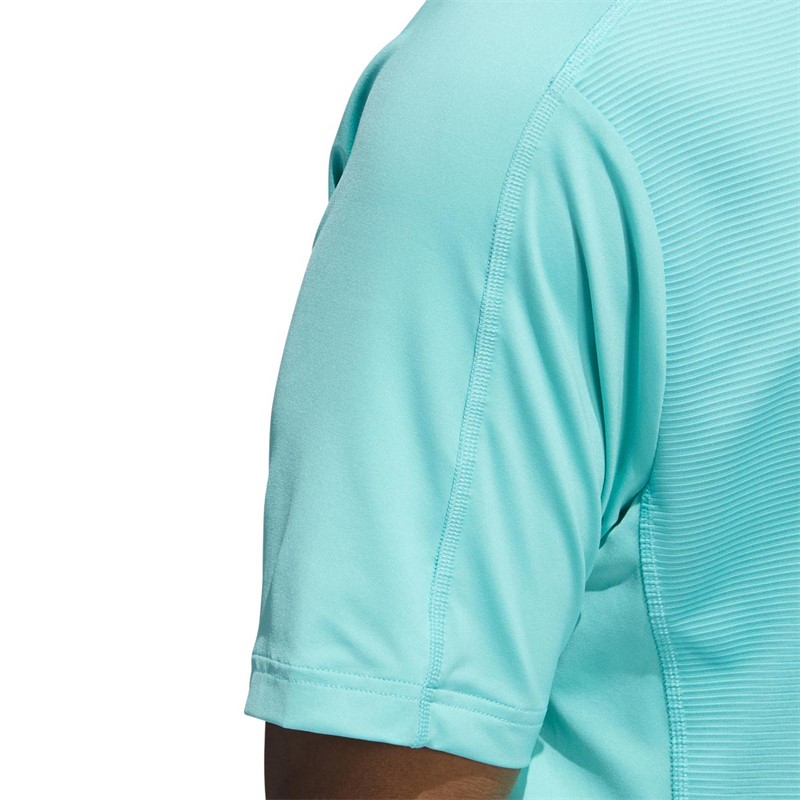Buy adidas Mens Sport Collar Golf Polo Semi Mint Rush
