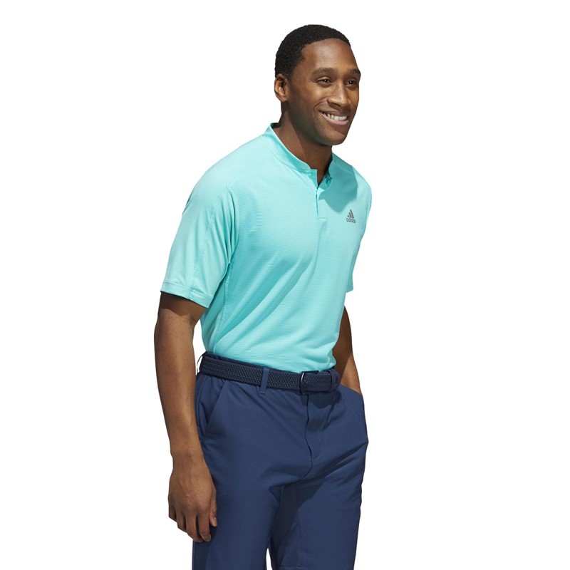Buy adidas Mens Sport Collar Golf Polo Semi Mint Rush
