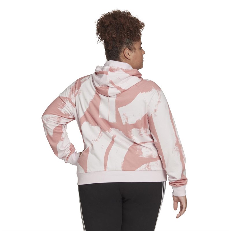 Buy adidas Womens Essentials Print Relaxed Hoodie (Plus Size) Almost