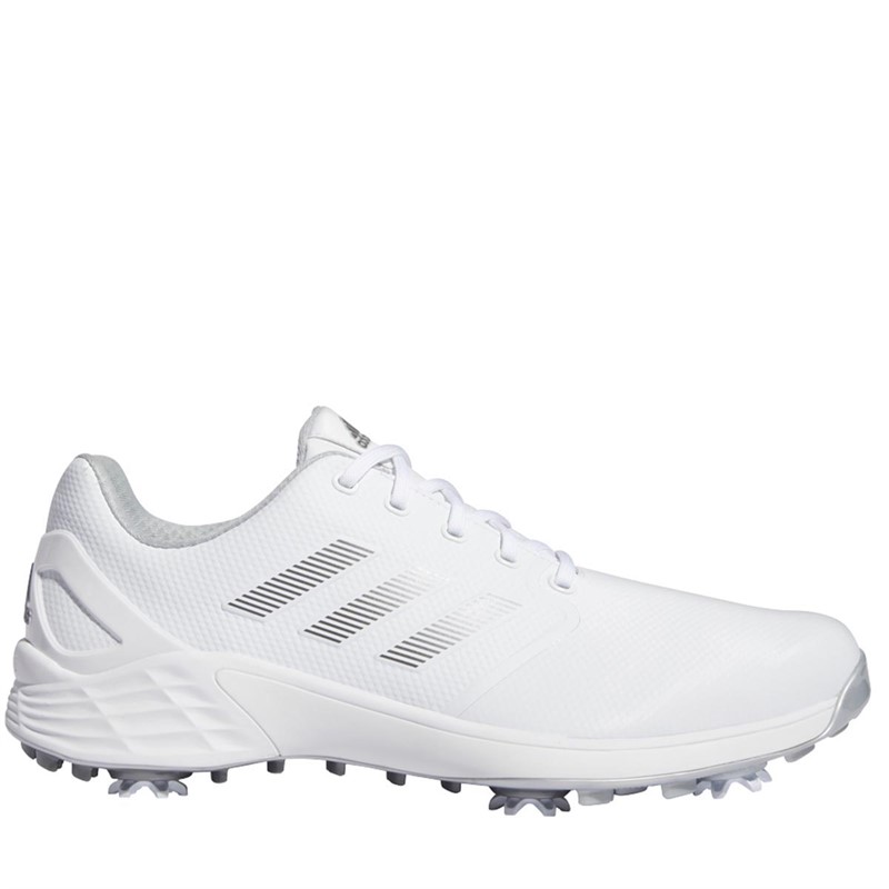 Buy adidas Mens Zg21 Boost Waterproof Golf Shoes Footwear White/Dark Silver Metallic/Silver