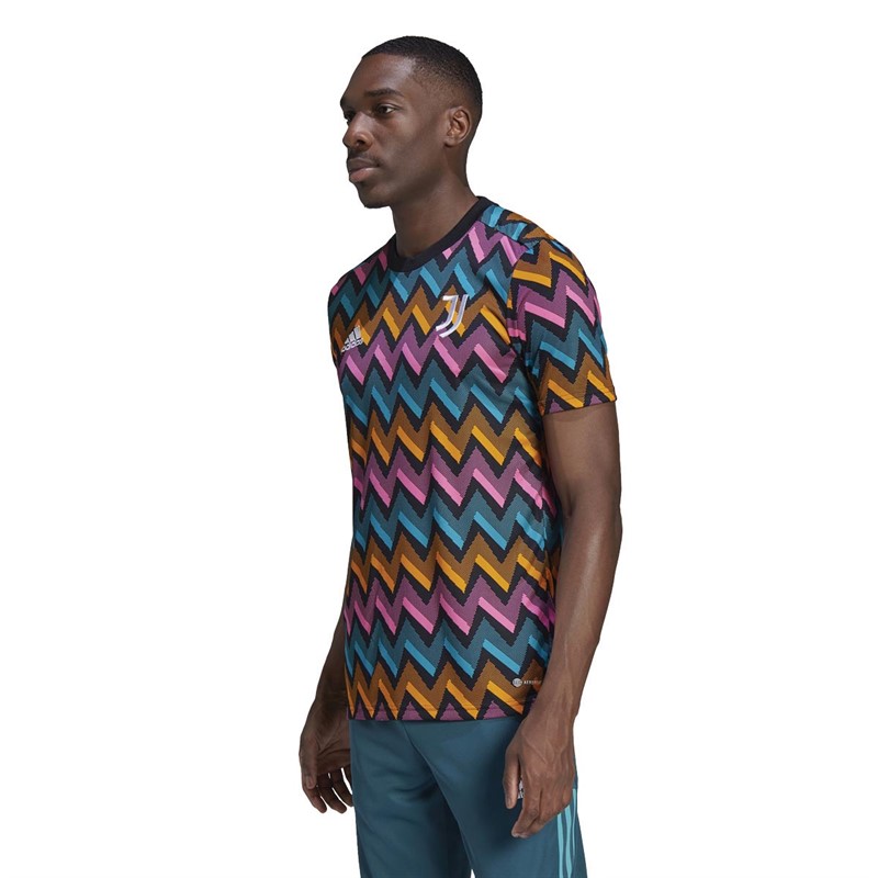 Buy adidas Mens JFC Juventus PreMatch Jersey Black/Screaming Pink