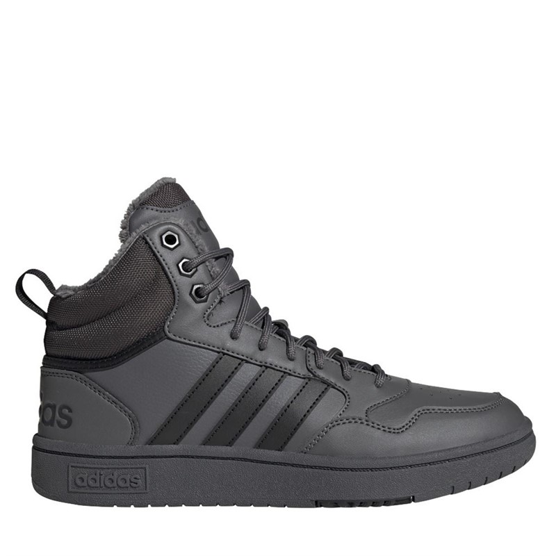 Buy adidas Womens Hoops 3.0 Mid Winterized Trainers Grey Five/Core
