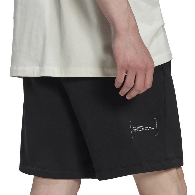 Buy adidas Mens Fleece Shorts Black