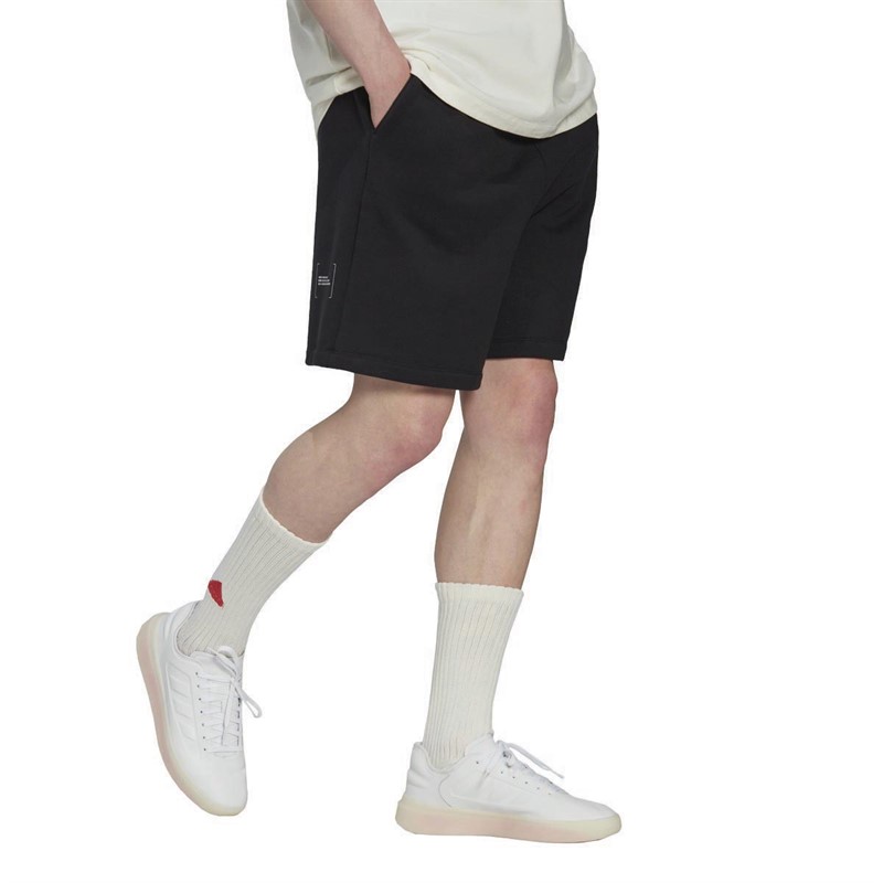 Buy adidas Mens Fleece Shorts Black