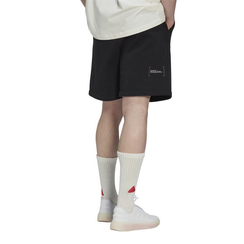 Buy adidas Mens Fleece Shorts Black