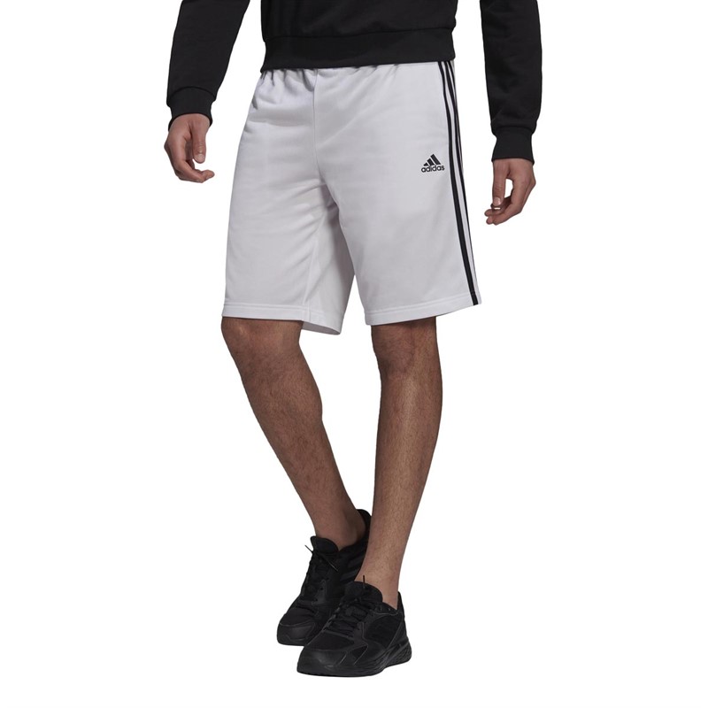 Buy adidas Mens Essentials WarmUp 3Stripes Shorts White/Black