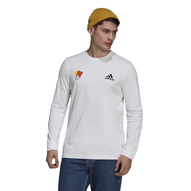 Buy adidas Mens Long Sleeve TShirt White