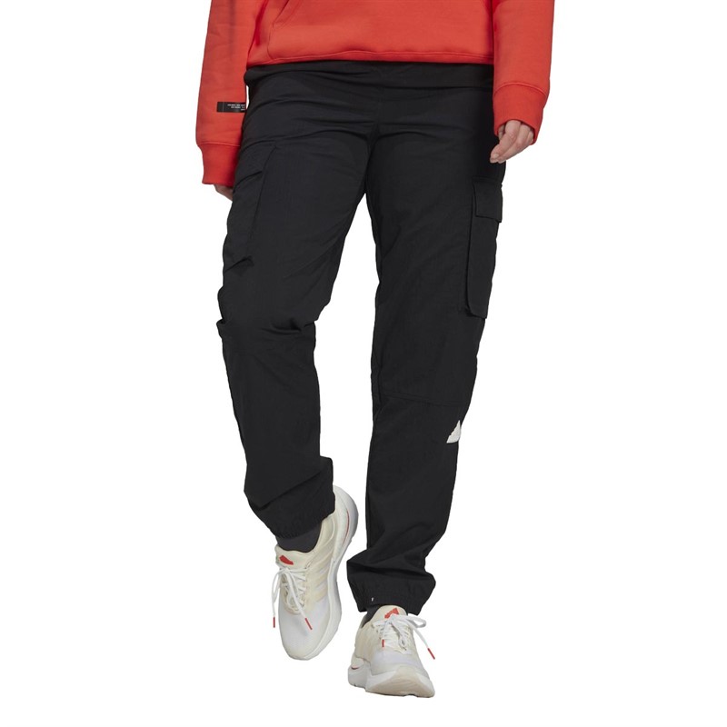 Buy adidas Womens Cargo Tracksuit Bottoms Black/White