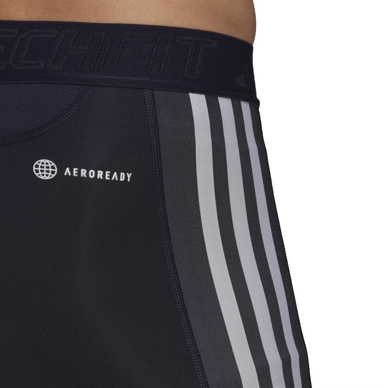 Buy adidas Mens Techfit 3Stripes Training Short Tights Legend Ink
