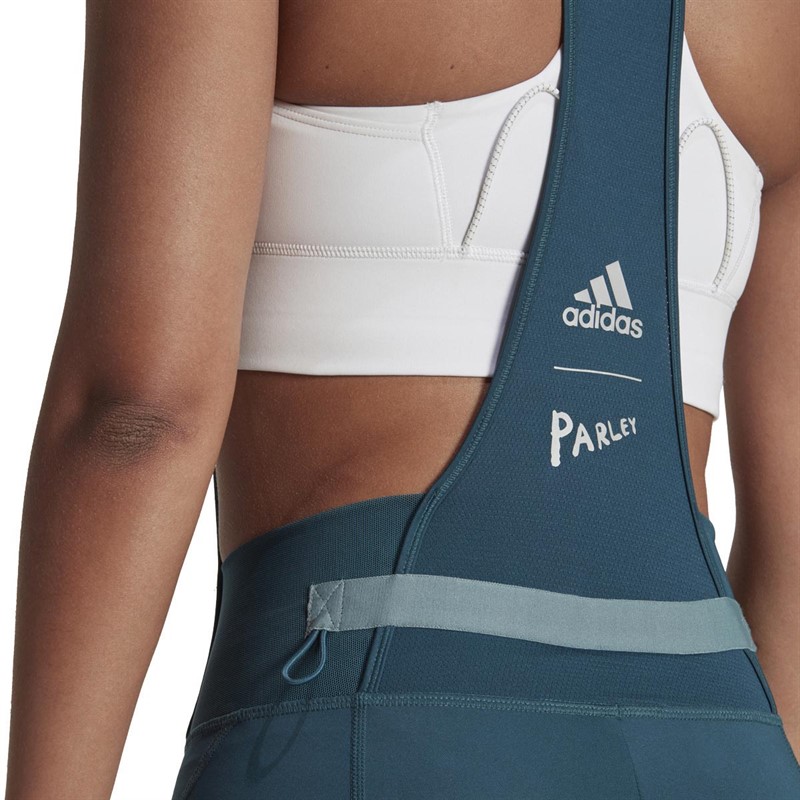 Buy adidas Womens The Parley Padded Cycling Bib Shorts Utility Green