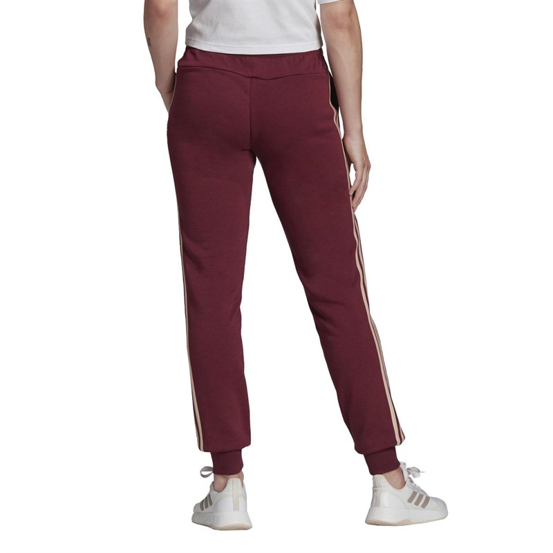 Buy adidas Womens Essentials 3Stripes French Terry Joggers Victory Crimson/Halo Blush