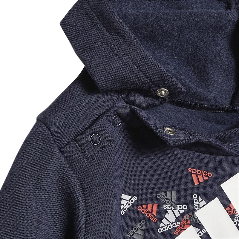 Buy adidas Infant Boys Badge Of Sport Graphic Tracksuit Legend Ink