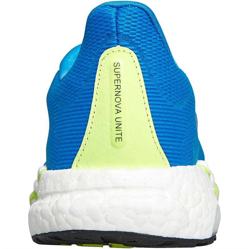 Buy adidas Mens Supernova Unite Boost Neutral Running Shoes Blue Rush