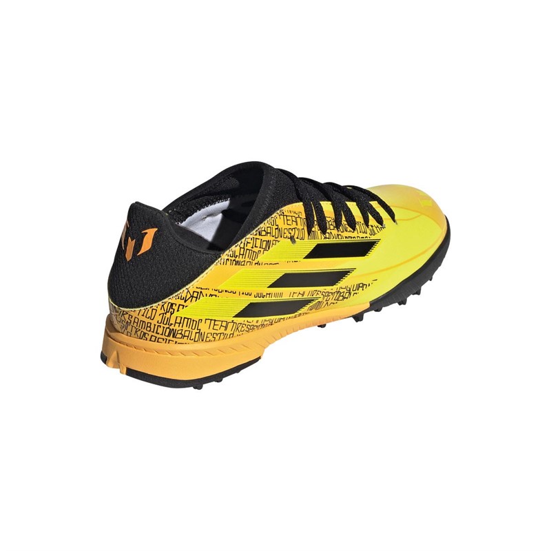 Buy adidas Kids X Speedflow Messi.3 TF Astro Football Boots Solid Gold/Core Black/Bold Yellow