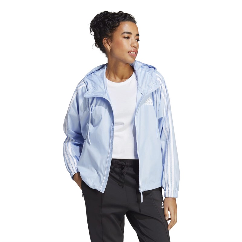 Buy adidas Womens Basic 3Stripes Wind.Rdy Jacket Blue Dawn