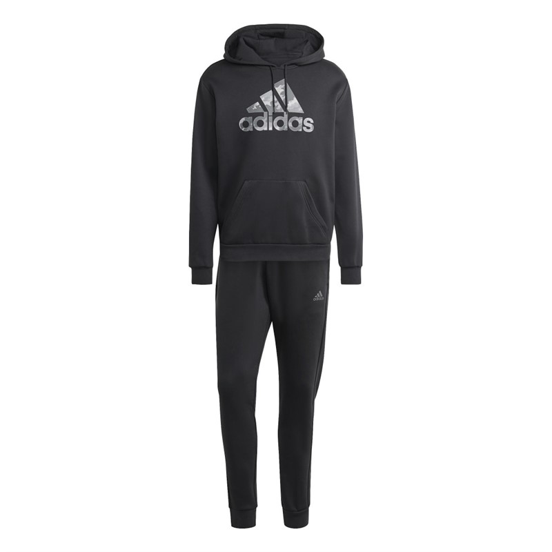 Buy adidas Mens Fleece Tracksuit Black