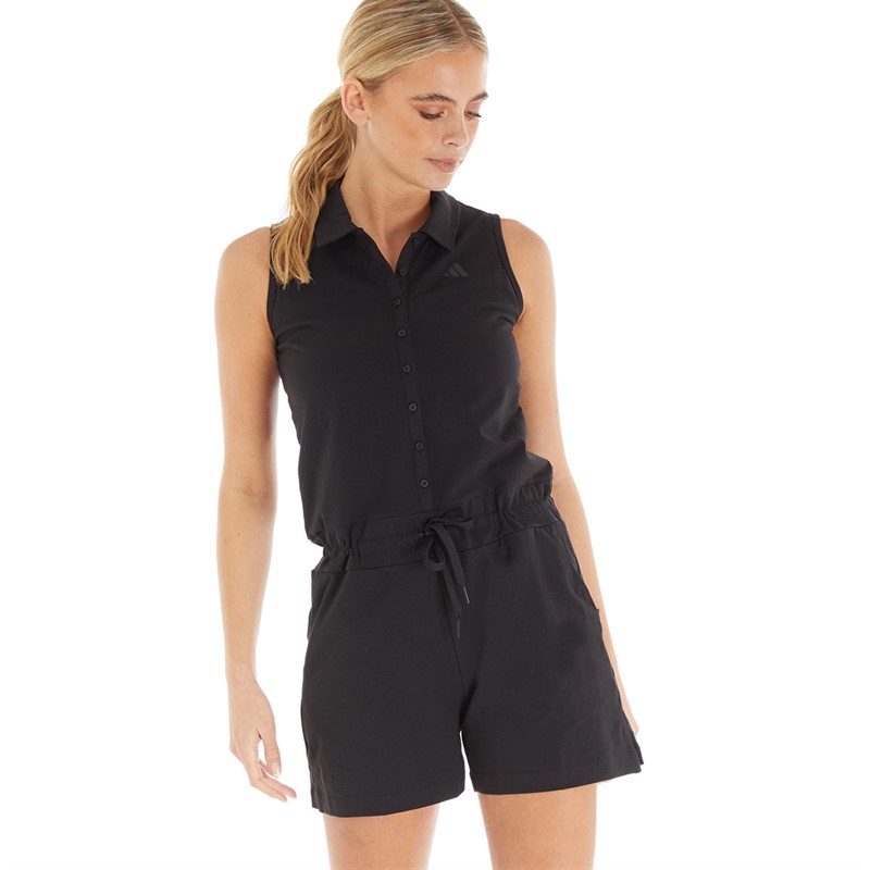 Buy adidas Womens Knit Golf Romper Black
