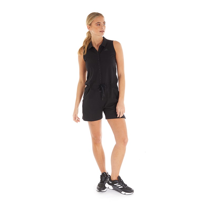 Buy adidas Womens Knit Golf Romper Black