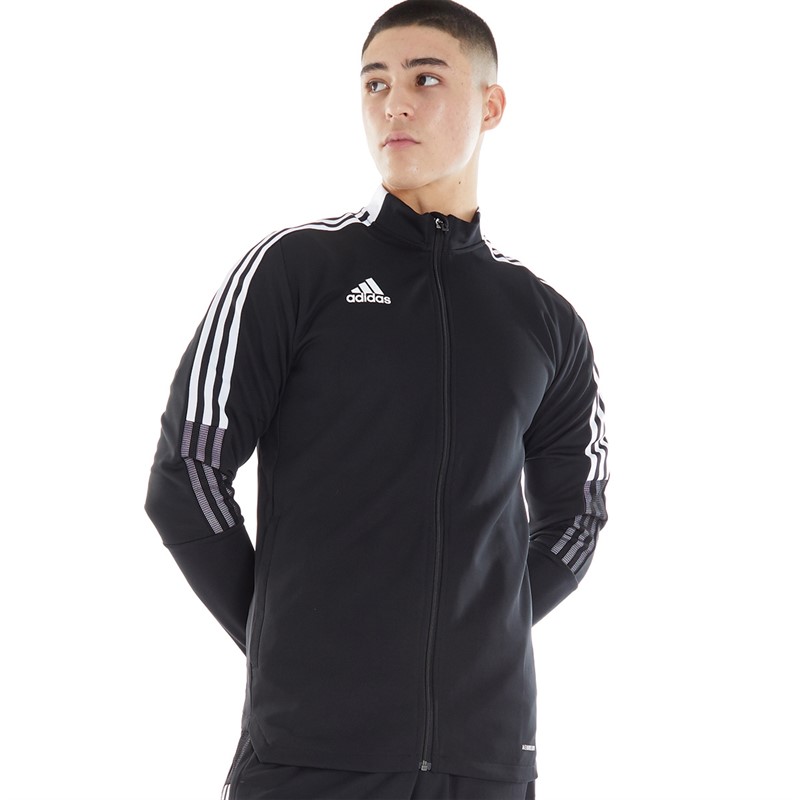 Buy adidas Mens Tiro 21 Tracksuit Top Black/White