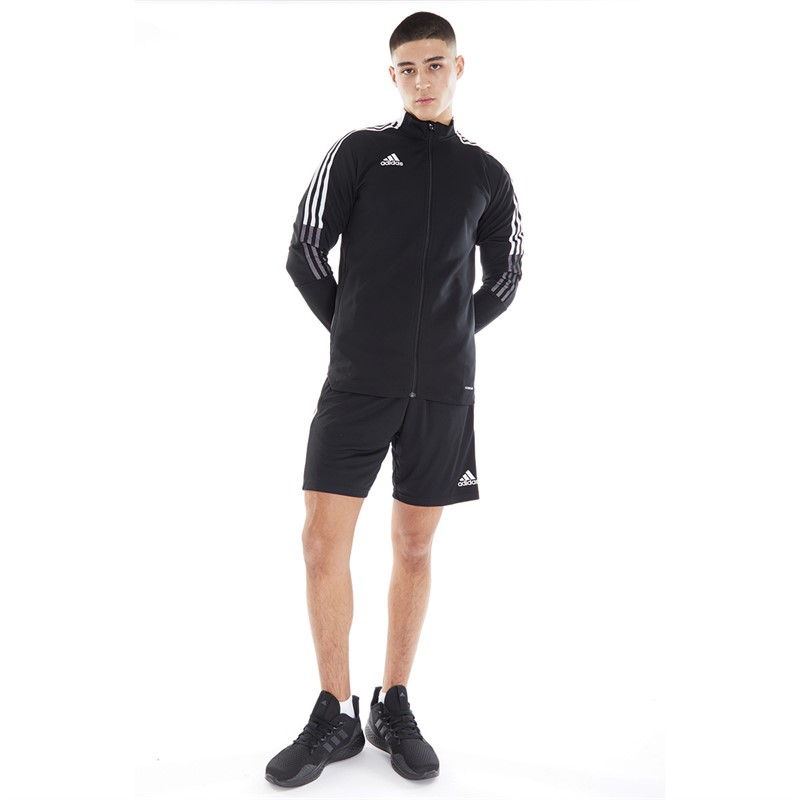 Buy adidas Mens Tiro 21 Tracksuit Top Black/White