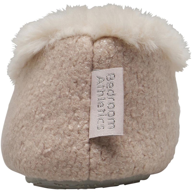 Buy Bedroom Athletics Womens Freya Glitter Ballerina Slippers Metallic Pink