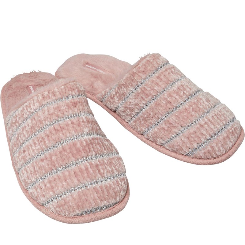 Buy Bedroom Athletics Womens Danni Chenille Mule Slippers Light Pink