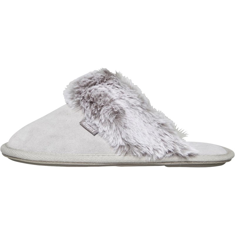 Buy Bedroom Athletics Womens Bethany Mule Slippers Pale Grey