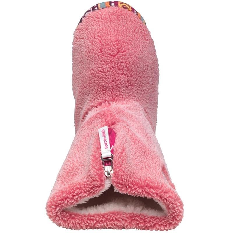 Buy Bedroom Athletics Womens Ellie Sherpa Fleece Slipper Boots Hot Pink