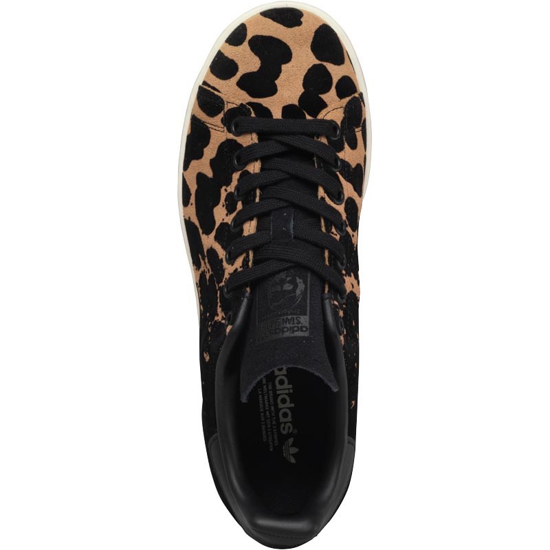 Buy adidas Originals Womens Stan Smith Leopard Trainers Black