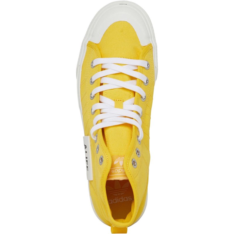 Buy adidas Originals Mens Nizza Hi Alife Trainers Wonglo/Original White