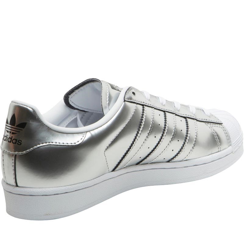 Buy adidas Originals Womens Superstar Trainers Silver Metallic/Silver