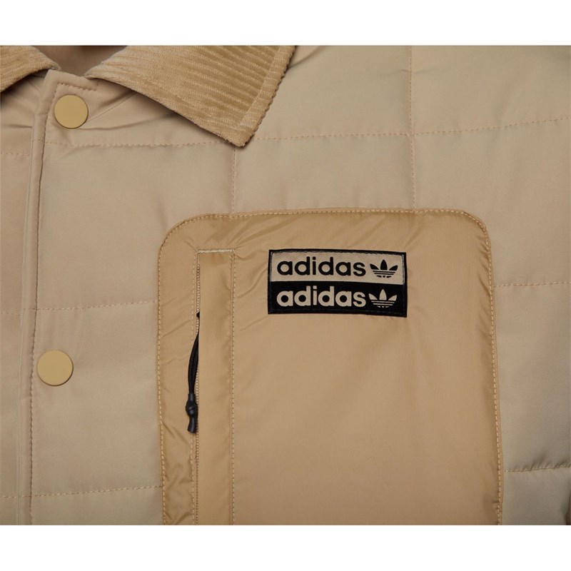 Buy adidas Originals Mens R.Y.V. Padded Coach Jacket Beige Tone